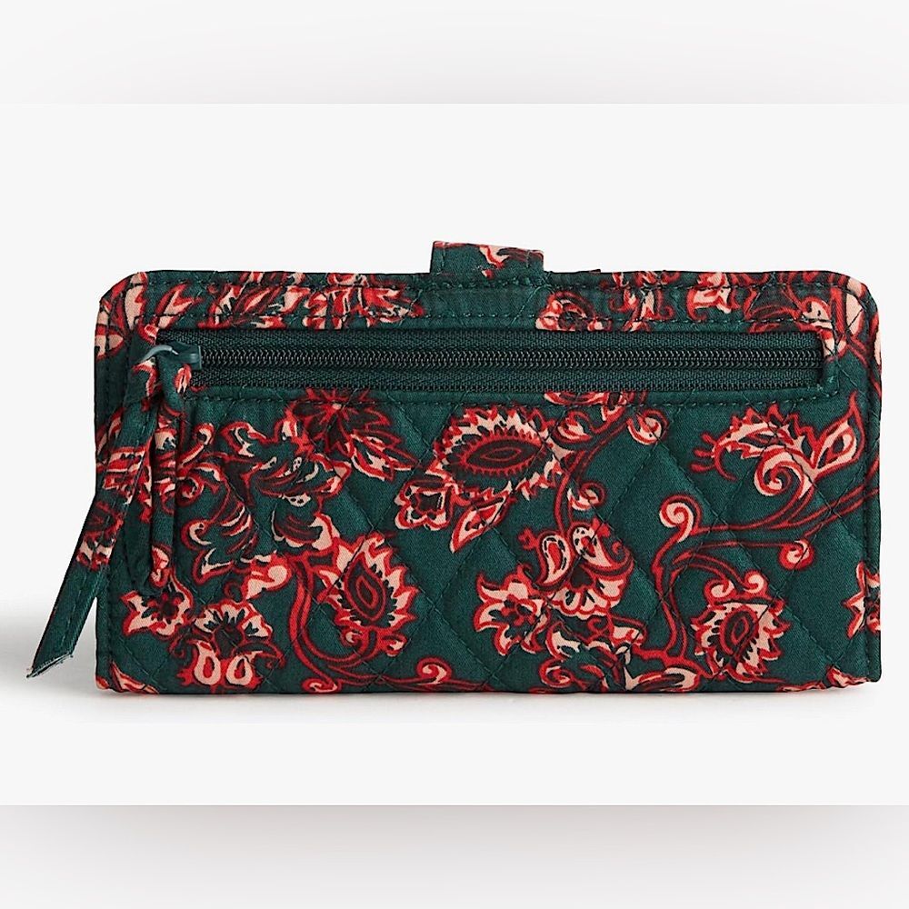 Vera Bradley Tab Wallet in Victorian Vines Premium Cotton - Picture 2 of 3